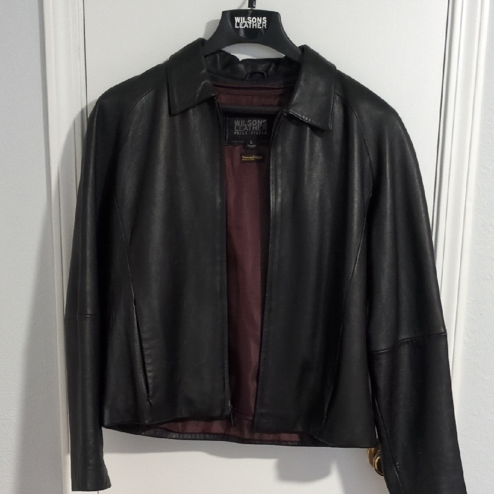 Wilsons Leather Men's Black Leather Jacket
